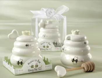 30sets/lot wedding favor and giveaways -- "Meant to Bee" Ceramic Honey Pot with Wooden Dipper party favors
30sets/lot wedding favor and giveaways -- "Meant to Bee" Ceramic Honey Pot with Wooden Dipper party favors