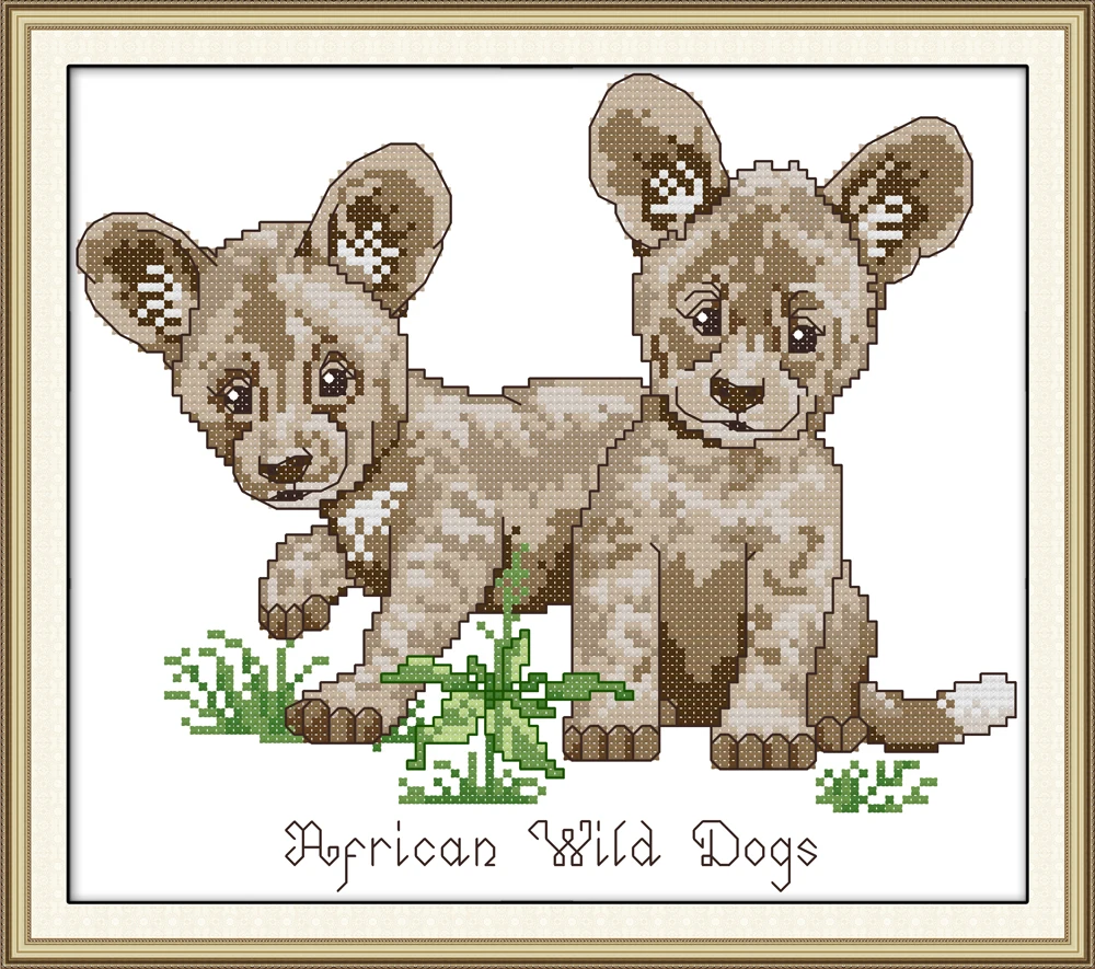 African wild dog cross stitch kit aida 14ct 11ct count print canvas cross stitches stitching needlework embroidery DIY handmade
African wild dog cross stitch kit aida 14ct 11ct count print canvas cross stitches stitching needlework embroidery DIY handmade
