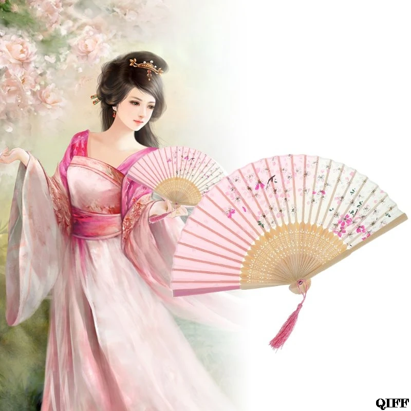 Drop Ship&Wholesale Retro Japanese Chinese Folding Silk Hand Held Fan Cherry Blossom Bamboo Wedding Party Dance Decor Gift APR28
Drop Ship&Wholesale Retro Japanese Chinese Folding Silk Hand Held Fan Cherry Blossom Bamboo Wedding Party Dance Decor Gift APR28