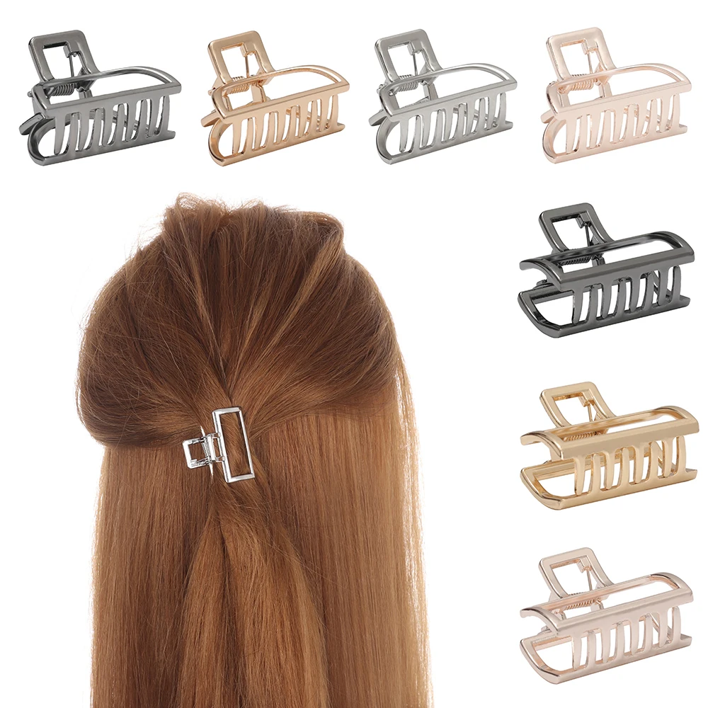 Modern Style Geometric Square Rose Gold Metal Hair Clip Buckles Alloy Retro Fashion Hair Claws Clips Girls Hairband Issuing Card
Modern Style Geometric Square Rose Gold Metal Hair Clip Buckles Alloy Retro Fashion Hair Claws Clips Girls Hairband Issuing Card