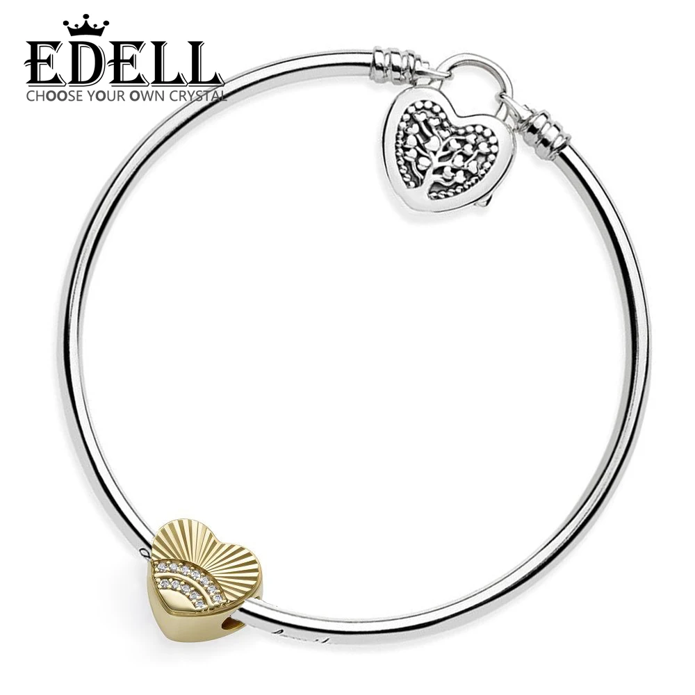 EDELL 100% 925 Sterling Silver Genuine Charm Love Shell and Life Tree Bracelet Set Valentine's Day Gift Fit Wedding Vintage
EDELL 100% 925 Sterling Silver Genuine Charm Love Shell and Life Tree Bracelet Set Valentine's Day Gift Fit Wedding Vintage