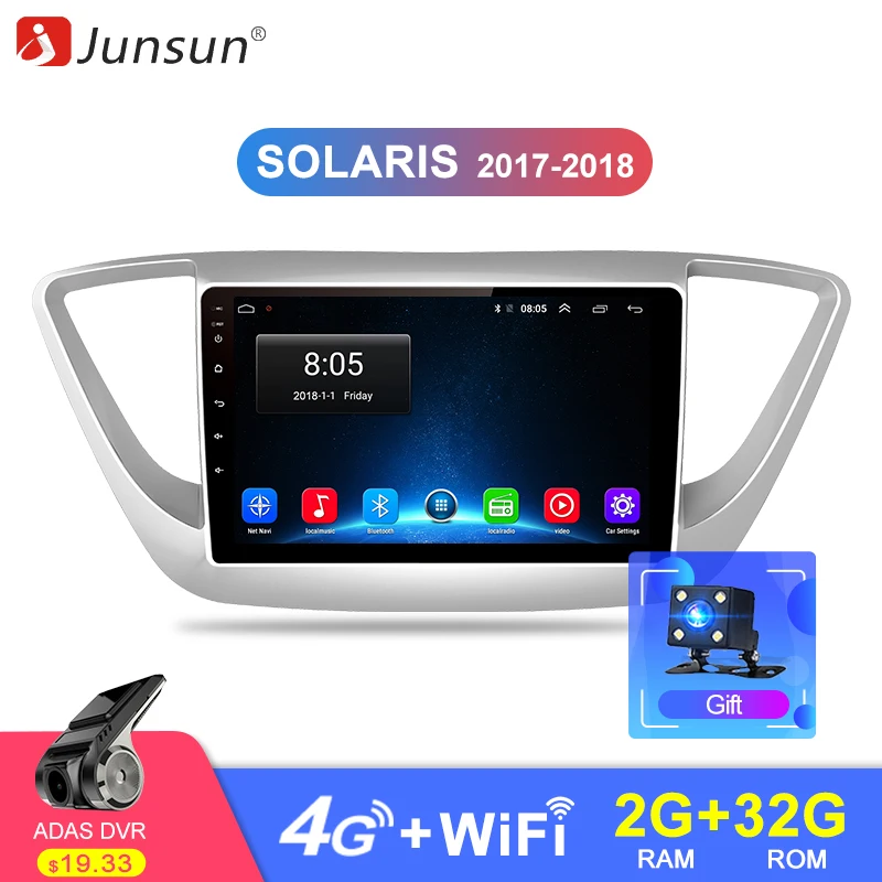 Junsun V1 2G+32G Android 8.1 4G Car Radio Multimedia audio Player GPS Navigation For Hyundai Solaris Verna 2017 2018 2din no dvd
Junsun V1 2G+32G Android 8.1 4G Car Radio Multimedia audio Player GPS Navigation For Hyundai Solaris Verna 2017 2018 2din no dvd