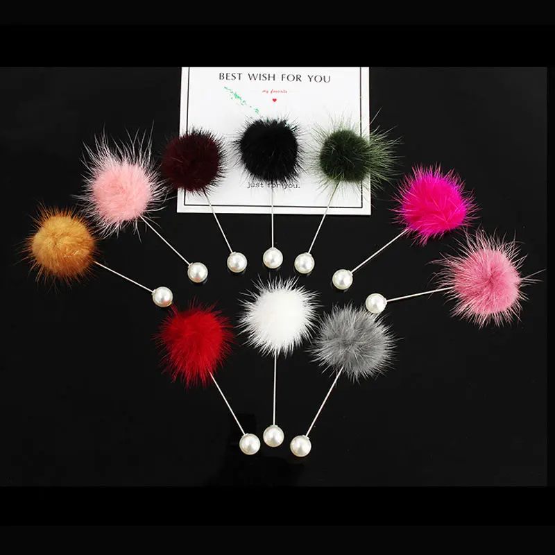 2018 New Cute Charm Simulated Pearl Brooch Pins For Women Korean Fur pompom Ball Piercing Lapel Brooches Collar Jewelry Gift
2018 New Cute Charm Simulated Pearl Brooch Pins For Women Korean Fur pompom Ball Piercing Lapel Brooches Collar Jewelry Gift