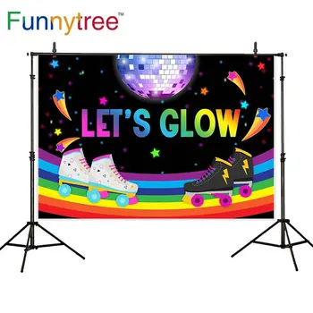 Funnytree background photo Disco Skates rainbow spotlight Shinny Cartoon backdrops photography studio photocall photophone party
Funnytree background photo Disco Skates rainbow spotlight Shinny Cartoon backdrops photography studio photocall photophone party