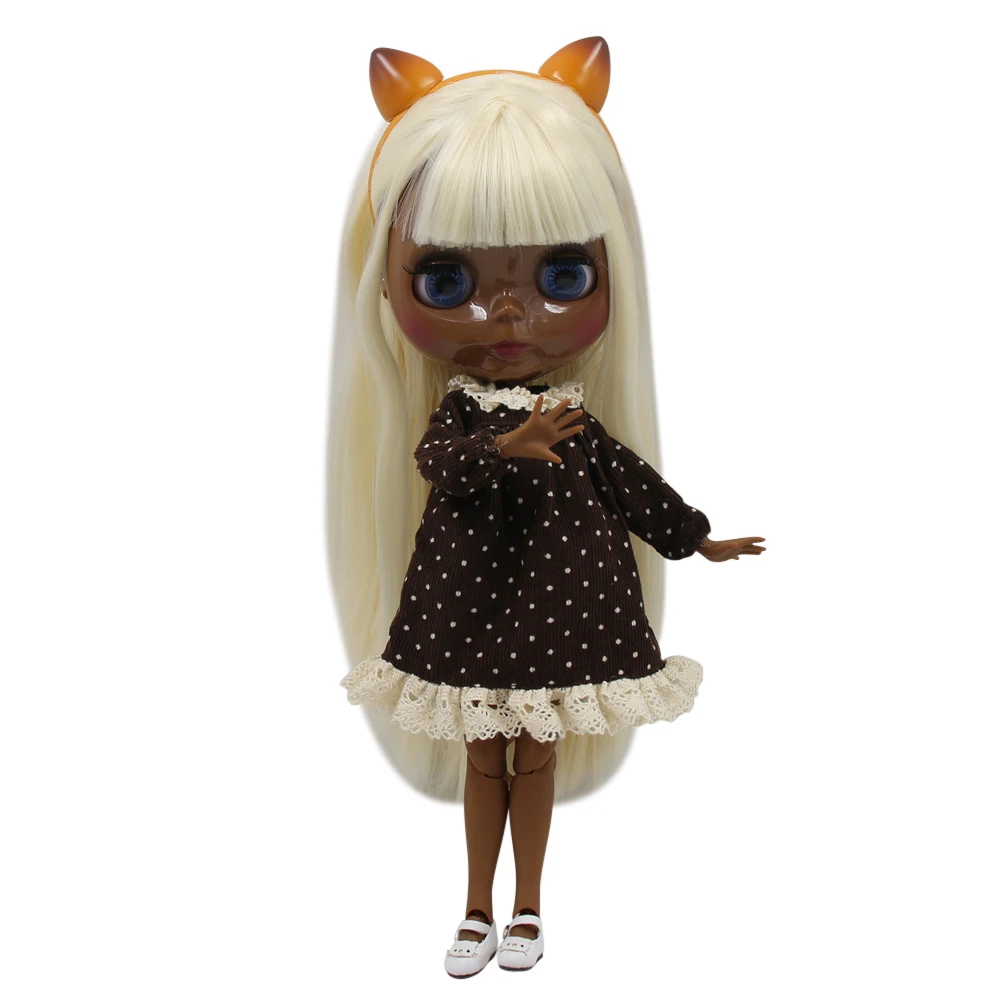 Blyth doll super balck darkest skin tone 30cm light gold straight hair joint body icy sd high quality gifts toy
Blyth doll super balck darkest skin tone 30cm light gold straight hair joint body icy sd high quality gifts toy