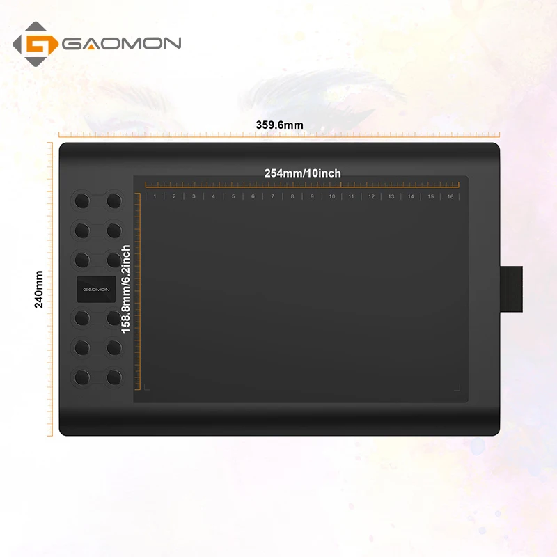 Оригинальный GAOMON 12 Экспресс ключи M106K USB цифровой DrawingTablets для редактирования