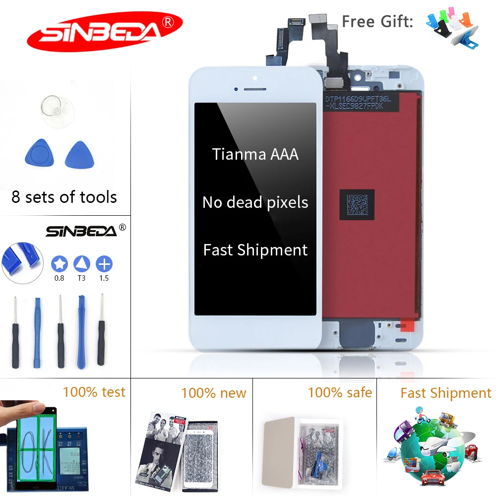 Sinbeda LCD Screen For iPhone5 5S 5C LCD Display Touch Screen Digitizer 3D Force Touch for iPhone 6 6S LCD Pantalla
Sinbeda LCD Screen For iPhone5 5S 5C LCD Display Touch Screen Digitizer 3D Force Touch for iPhone 6 6S LCD Pantalla