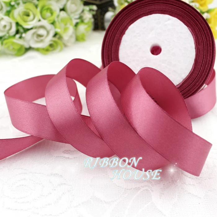 (25 yards/roll) 3/4" (20mm) Red Bean Pink Single Face Satin Ribbon Webbing Decoration Gift Christmas Ribbons
(25 yards/roll) 3/4" (20mm) Red Bean Pink Single Face Satin Ribbon Webbing Decoration Gift Christmas Ribbons