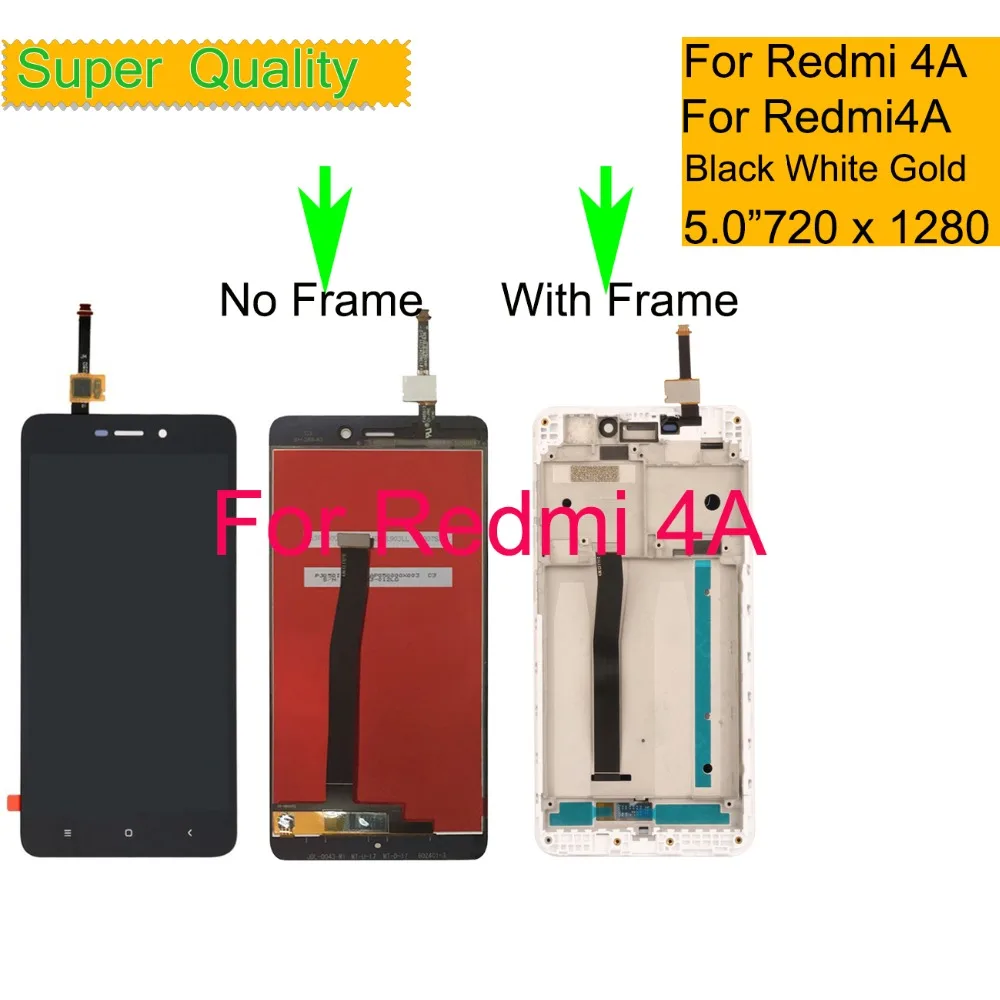For Xiaomi REDMI 4A monitor LCD Display Touch Screen Digitizer Sensor Pantalla monitor Redmi 4a LCD Assembly With Frame 5.0"
For Xiaomi REDMI 4A monitor LCD Display Touch Screen Digitizer Sensor Pantalla monitor Redmi 4a LCD Assembly With Frame 5.0"