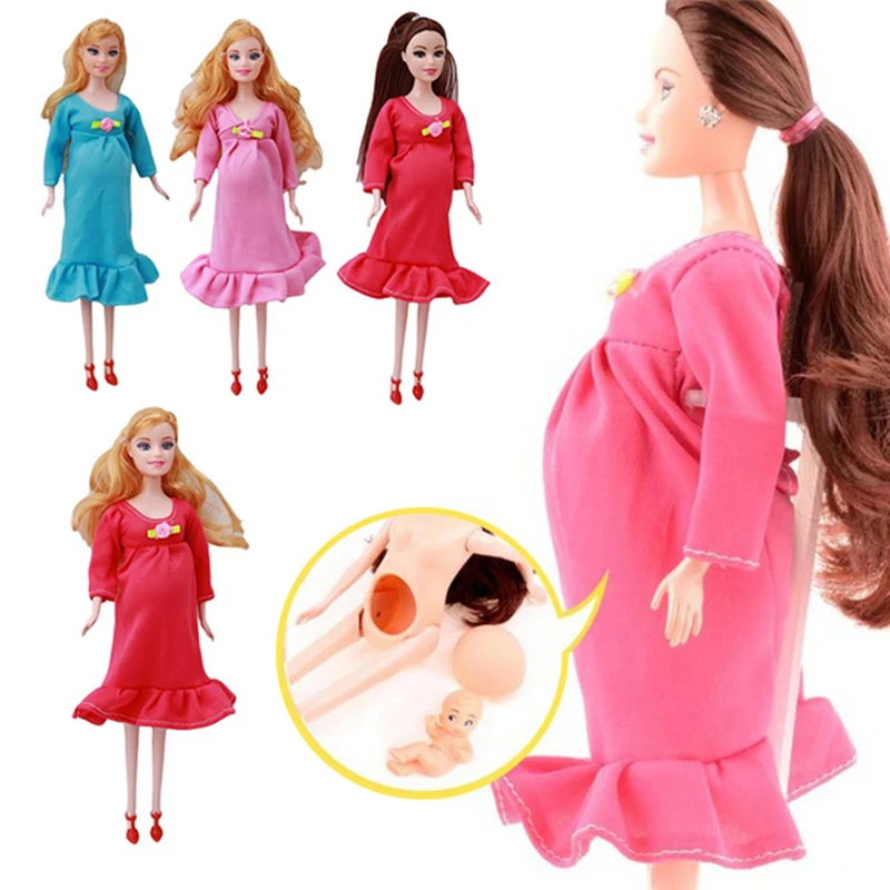pregnant barbie with removable baby