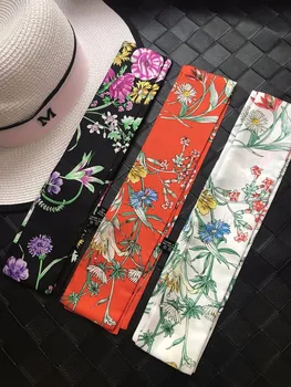 Floral Print Lady Neck Bags Decoration 100% Silk riband Skinny Scarf Small Ribbon Hair Band Bandeaus Choker ZSBD82 Drop Shipping
Floral Print Lady Neck Bags Decoration 100% Silk riband Skinny Scarf Small Ribbon Hair Band Bandeaus Choker ZSBD82 Drop Shipping