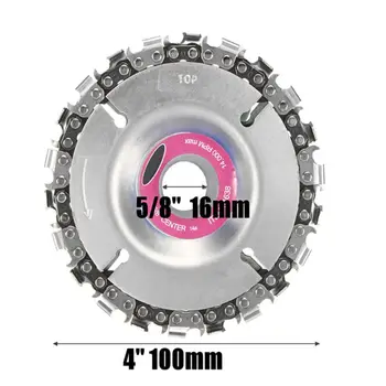 OOTDTY 4 Inch Grinder Disc and Chain 22 Tooth Fine Cut Chain For 100/115 Angle Grinder
OOTDTY 4 Inch Grinder Disc and Chain 22 Tooth Fine Cut Chain For 100/115 Angle Grinder