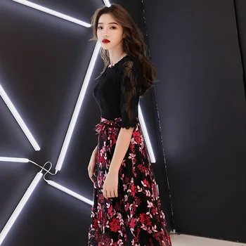 Women Lace Dress Hollow Out Mesh Patchwork A-line Dress Vintage Print Dress Office Lady Party Dress 2019 Autumn
Women Lace Dress Hollow Out Mesh Patchwork A-line Dress Vintage Print Dress Office Lady Party Dress 2019 Autumn