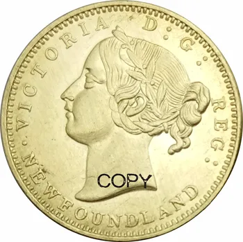 Canadian provinces Newfoundland 1870 Gold Two 2 Dollars Victoria Brass Copy Coins
Canadian provinces Newfoundland 1870 Gold Two 2 Dollars Victoria Brass Copy Coins