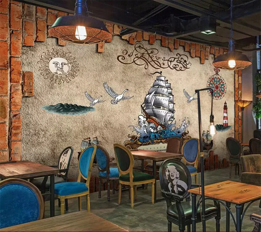 Beibehang Custom wallpaper 3d papel de parede photo mural pirate theme retro living room bedroom background wall paper 3d mural
Beibehang Custom wallpaper 3d papel de parede photo mural pirate theme retro living room bedroom background wall paper 3d mural