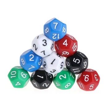 10Pcs/Set Multicolor Dungeons & Dragons Game Accessorie 12 Sided Acrylic Number Dice
10Pcs/Set Multicolor Dungeons & Dragons Game Accessorie 12 Sided Acrylic Number Dice