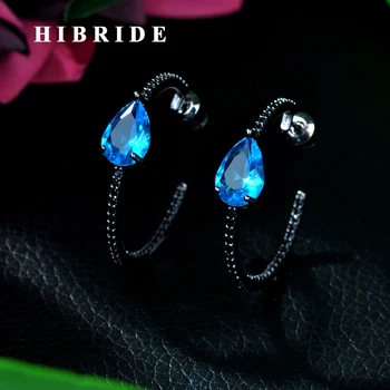 HIBRIDE Trendy Geometric Blue Hoop Earrings for Women Accessories Full Cubic Zirconia Earrings Jewelry pendientes mujer E-113
HIBRIDE Trendy Geometric Blue Hoop Earrings for Women Accessories Full Cubic Zirconia Earrings Jewelry pendientes mujer E-113