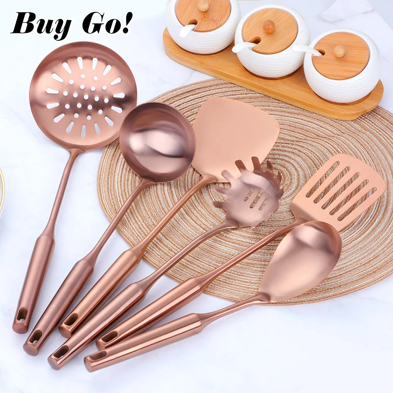 Stainless Steel Rose Gold Kitchen Utensils Cooking Tools Cookware Set Turner Ladle Spoon For Restaurant Dinnerware Set Utensils
Stainless Steel Rose Gold Kitchen Utensils Cooking Tools Cookware Set Turner Ladle Spoon For Restaurant Dinnerware Set Utensils