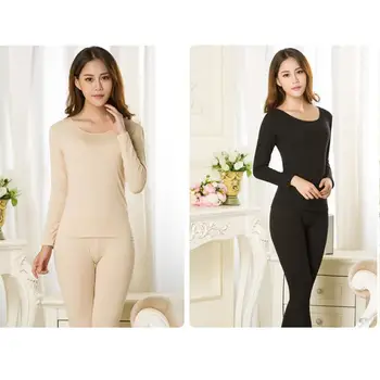 Solid Color Women's men Thermal Underwear Warm Winter Pajamas Female Elegant Black O-neck Long Johns Women Thermo Clothes
Solid Color Women's men Thermal Underwear Warm Winter Pajamas Female Elegant Black O-neck Long Johns Women Thermo Clothes