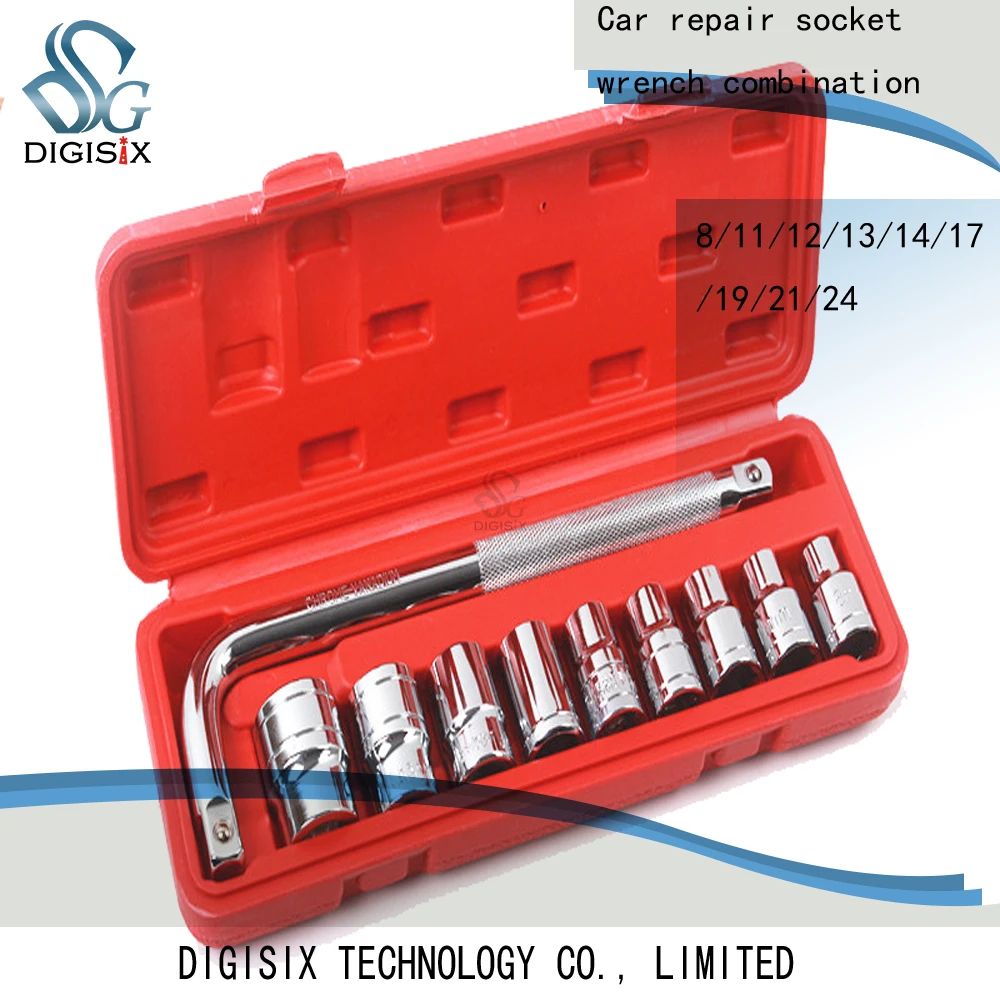 Free shipping Chrome vanadium steel 10 8-24mm combined with auto repair wrench car repair tool kit set
Free shipping Chrome vanadium steel 10 8-24mm combined with auto repair wrench car repair tool kit set