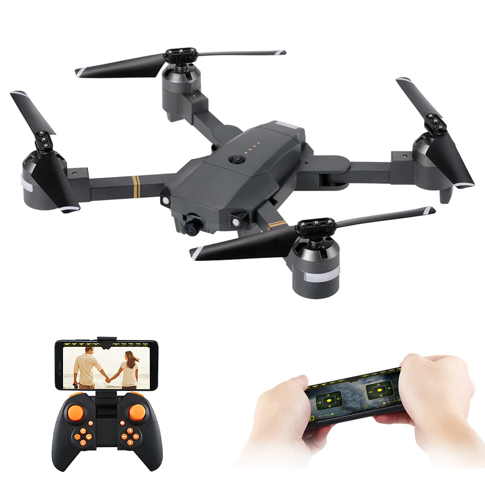 

Attop XT-1 WIFI 2.4G 6-axis Gyro FPV 2.0MP Camera Drone 3D Flip Altitude Hold Foldable RC Quadcopter with Two Extra Batteries