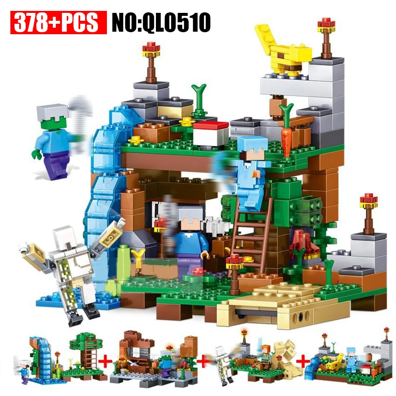 AIBOULLY QL0510 378pcs 4 in 1 Minecrafted City Figures Building Blocks Mine World DIY Garden Bricks Blocks Educational Kids Toy
AIBOULLY QL0510 378pcs 4 in 1 Minecrafted City Figures Building Blocks Mine World DIY Garden Bricks Blocks Educational Kids Toy
