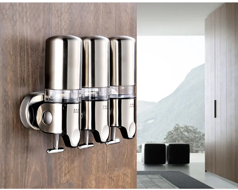 Stainless steelsoap dispenser hotel bathroom wall hanging type manual double-head bath dew bottle box for soap dispenser
Stainless steelsoap dispenser hotel bathroom wall hanging type manual double-head bath dew bottle box for soap dispenser