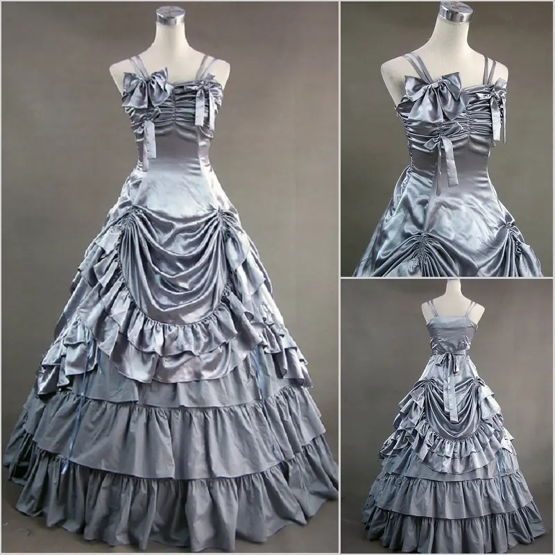 free shipping long victorian lolita dresses 2016 Elegance Green Satin Gothic Victorian Dress With Petticoat Customized
free shipping long victorian lolita dresses 2016 Elegance Green Satin Gothic Victorian Dress With Petticoat Customized