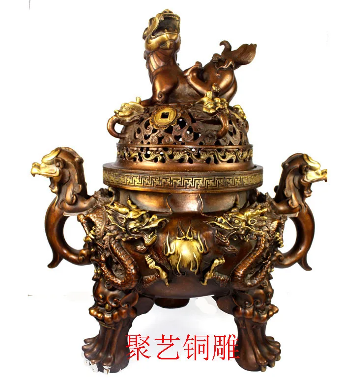 Bronze statue copper incense burner decoration extra large furnace incense burner plate sandalwood furnace supplies
Bronze statue copper incense burner decoration extra large furnace incense burner plate sandalwood furnace supplies