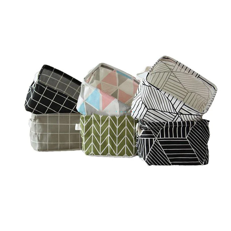 Nordic Style Brief Linen Desk Storage Box Holder Plaid Geometric Print Jewelry Cosmetic Stationery Organizer Case
Nordic Style Brief Linen Desk Storage Box Holder Plaid Geometric Print Jewelry Cosmetic Stationery Organizer Case