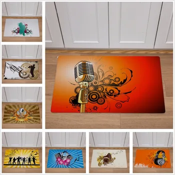 Mondern Home Decor Carpet Rock Music Style Print Carpets 46*76 PVC Leather Doormat Kitchen Bathroom Non-slip Floor Mats And Rugs
Mondern Home Decor Carpet Rock Music Style Print Carpets 46*76 PVC Leather Doormat Kitchen Bathroom Non-slip Floor Mats And Rugs