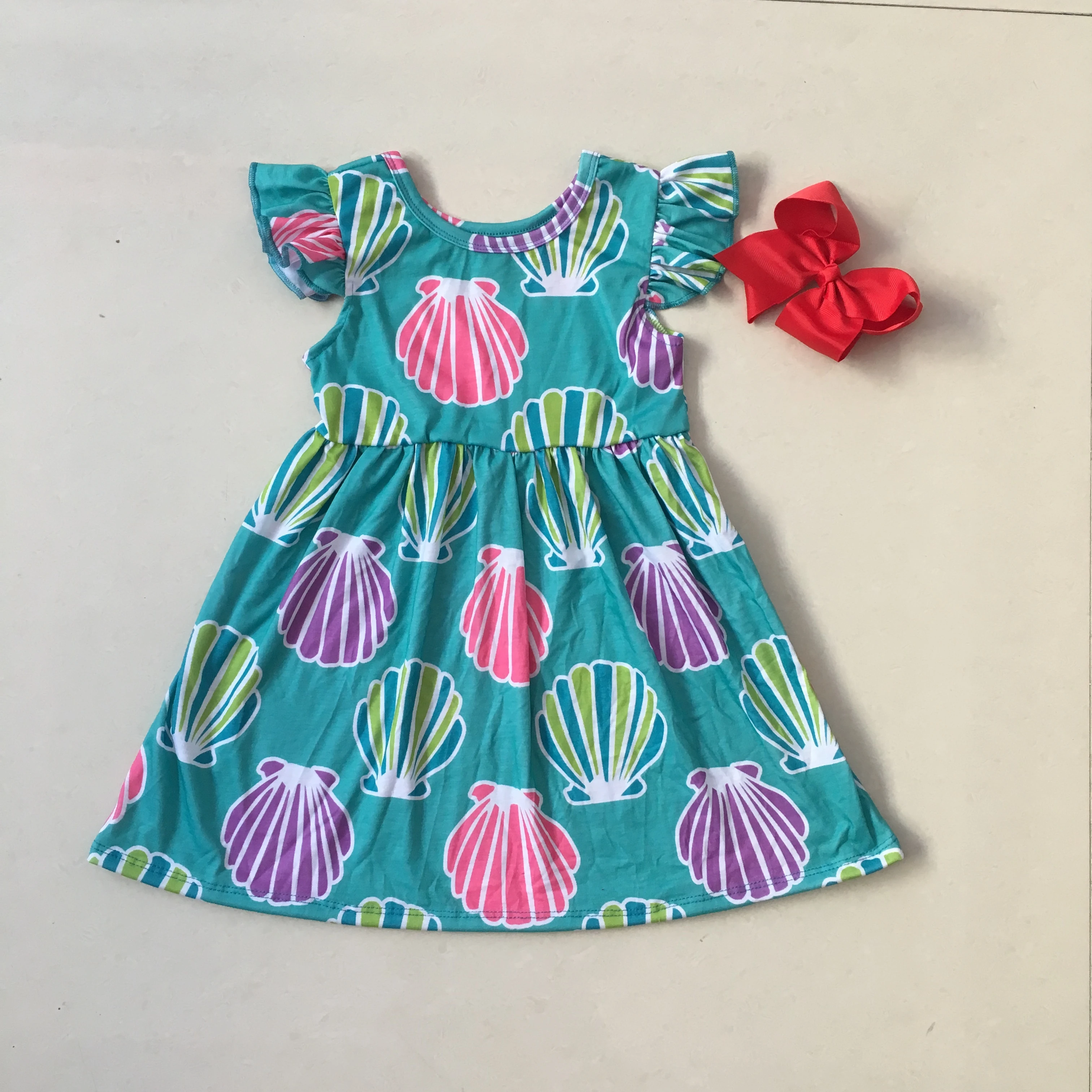 Фото Puresun Hot Sale Wholesale Price Girls Dresses 2019 Summer Kids Dress for Clothes Cartoon Pattern Children Clothing | Мать и ребенок