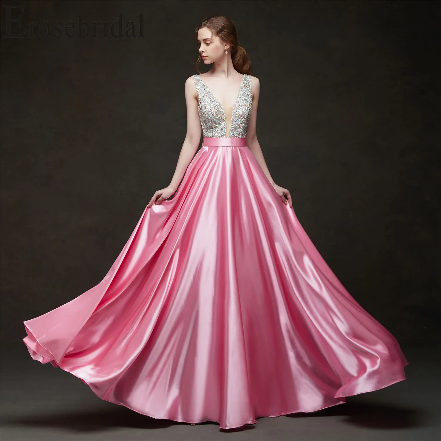 2019 Long Prom Dresses Beded V Neck Formal Women Evening Party Wear Elegant V Back Sexy V Neck Custom Made Color
2019 Long Prom Dresses Beded V Neck Formal Women Evening Party Wear Elegant V Back Sexy V Neck Custom Made Color