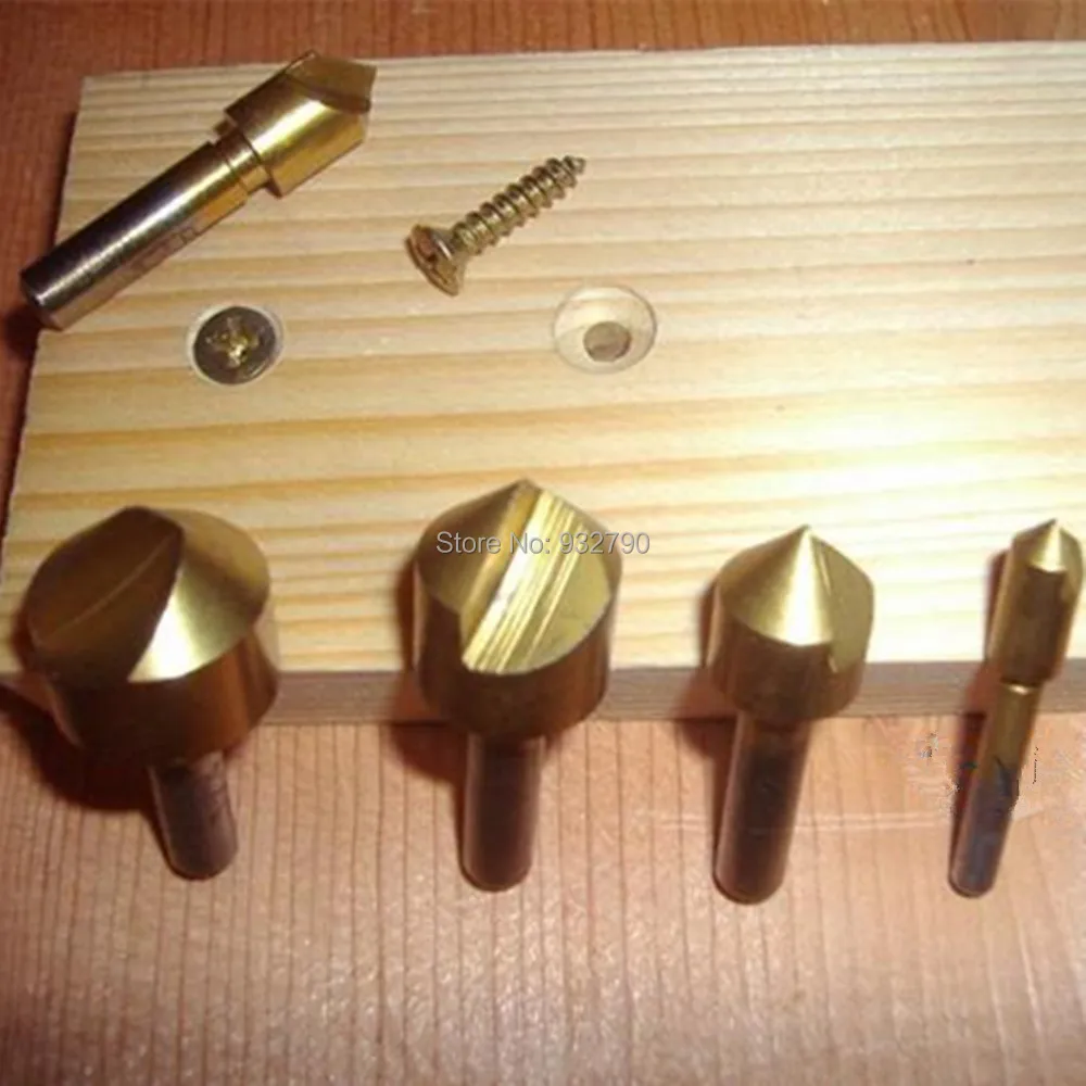3/8'' 1/2'' 3/4'' Single Flute Titanium Coated Edge Chamfer Chamfering 82 Degree Wood Countersink Drill Bit High Carbon Steel
3/8'' 1/2'' 3/4'' Single Flute Titanium Coated Edge Chamfer Chamfering 82 Degree Wood Countersink Drill Bit High Carbon Steel