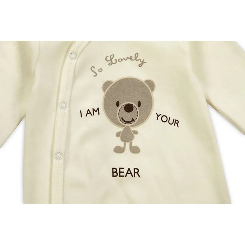 2016 New Style Baby Clothing Cotton Long Sleeve Baby Footies Spring Autumn Infant Jumpsuit Round Collar Baby Sleepers Unisex (2)