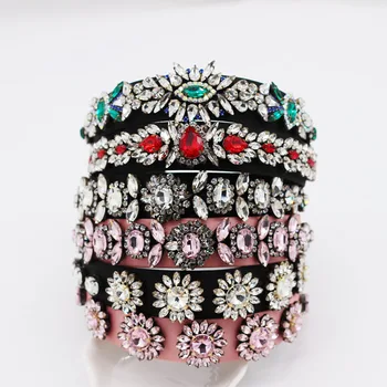 Baroque Headband Rhinestone Luxury Sun Flower Wild Fashion Bridal Hair Accessories Fashion simple rhinestone headband 771
Baroque Headband Rhinestone Luxury Sun Flower Wild Fashion Bridal Hair Accessories Fashion simple rhinestone headband 771
