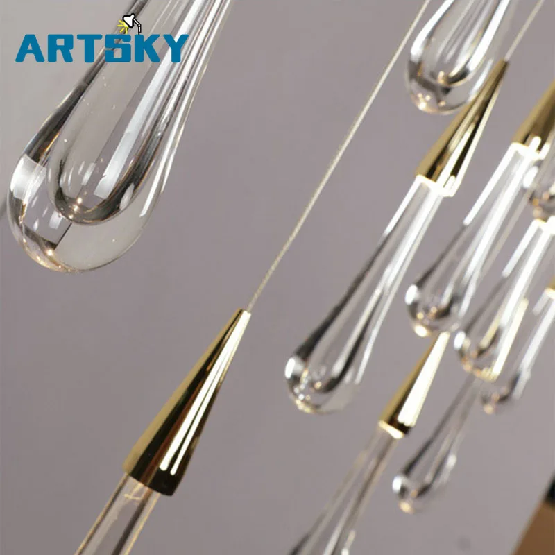Gold Water Drop Crystal Pendant Light Creative European-style Luxury LED Lamps DIY Suspend Lamp Modern Indoor Lighting
Gold Water Drop Crystal Pendant Light Creative European-style Luxury LED Lamps DIY Suspend Lamp Modern Indoor Lighting
