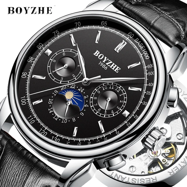 BOYZHE Top Brand Luxury Gold Men Automatic Mechanical Watches Military Wristwatch Sport Self-Winding Watches Relogio Masculino
BOYZHE Top Brand Luxury Gold Men Automatic Mechanical Watches Military Wristwatch Sport Self-Winding Watches Relogio Masculino