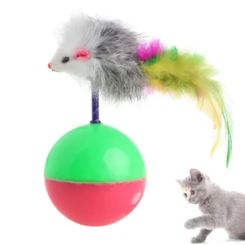 New Pet Dog Cat Play Tumbler False Mouse Toy Feather Ball Activity Teaser 
New Pet Dog Cat Play Tumbler False Mouse Toy Feather Ball Activity Teaser