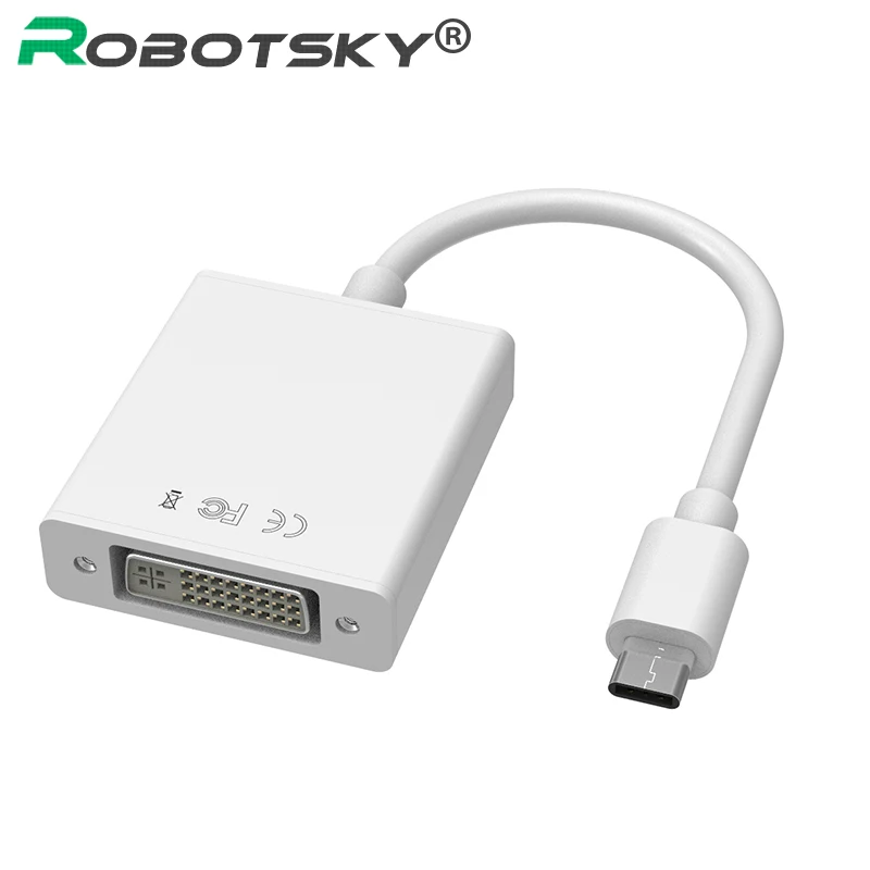 USB3.1 Type C DVI Adapter Cable Convertor Male to Female 5Gbps for Macbook Laptop Chromebook Pixel Lumia 950XL
USB3.1 Type C DVI Adapter Cable Convertor Male to Female 5Gbps for Macbook Laptop Chromebook Pixel Lumia 950XL