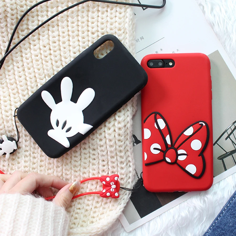 For iphone 5 se 5s 8 7 plus X 6 6S plus case cover 3d cartoon bow with strap soft silicone phone bag shell Ritozcase
For iphone 5 se 5s 8 7 plus X 6 6S plus case cover 3d cartoon bow with strap soft silicone phone bag shell Ritozcase