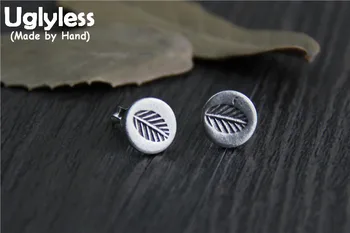 Uglyless Real 925 Sterling Silver Handmade Ethnic Engrave Leaves Stud Earrings for Women Vintage Round Jewelry MINI Size Brincos
Uglyless Real 925 Sterling Silver Handmade Ethnic Engrave Leaves Stud Earrings for Women Vintage Round Jewelry MINI Size Brincos