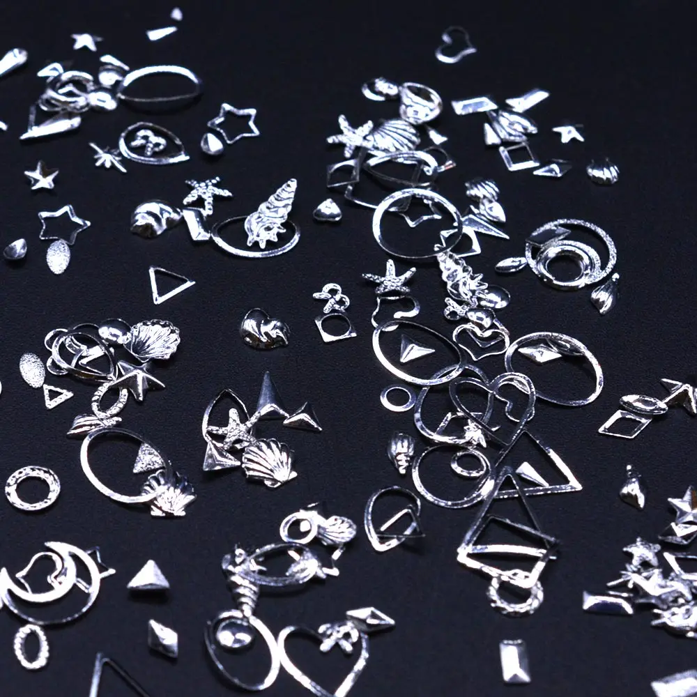 100pcs/pack 3D Shiny Alloy Nail Art Decoration Star Sun Sea Animal 13 Shapes Nails stud Metal Butterfly Nail Jewelry
100pcs/pack 3D Shiny Alloy Nail Art Decoration Star Sun Sea Animal 13 Shapes Nails stud Metal Butterfly Nail Jewelry
