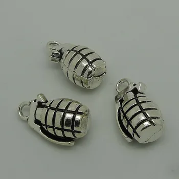 nevstop 20pcs/lot Antique Silver/Antique Bronze Grenade Charms 23x13mm Weapon Charms
nevstop 20pcs/lot Antique Silver/Antique Bronze Grenade Charms 23x13mm Weapon Charms