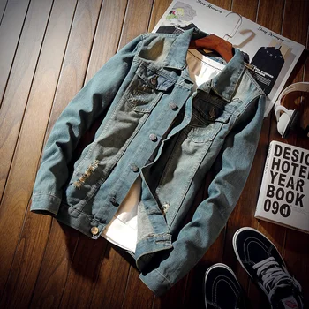 2018 Men Denim Jacket Casual Jean Jacket Coat Outdoors Fashion Autumn Long Sleeve Jacket M-3XL
2018 Men Denim Jacket Casual Jean Jacket Coat Outdoors Fashion Autumn Long Sleeve Jacket M-3XL