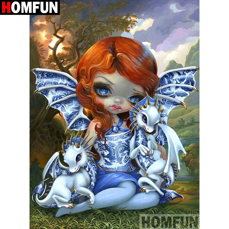 HOMFUN Full Square/Round Drill 5D DIY Diamond Painting "Cartoon girl Dragon" Embroidery Cross Stitch 3D Home Decor Gift A09969
HOMFUN Full Square/Round Drill 5D DIY Diamond Painting "Cartoon girl Dragon" Embroidery Cross Stitch 3D Home Decor Gift A09969