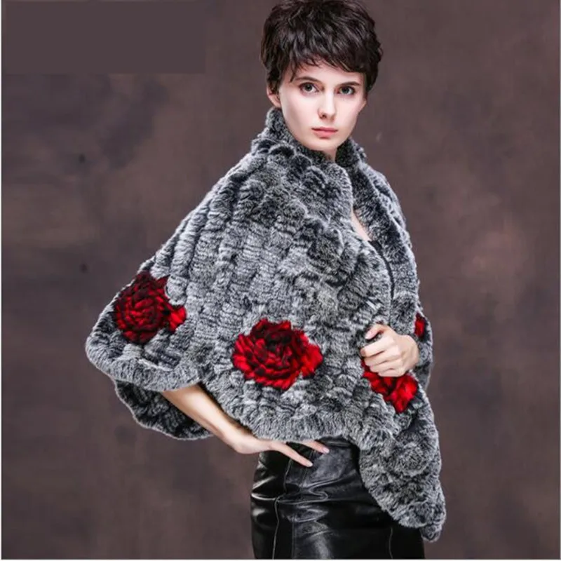 ZY87017 2017 New Arrived Real Knitted Rex Rabbit Fur with Floral Decoration Fashion Style Cardigan Shawl Women Pashmina
ZY87017 2017 New Arrived Real Knitted Rex Rabbit Fur with Floral Decoration Fashion Style Cardigan Shawl Women Pashmina