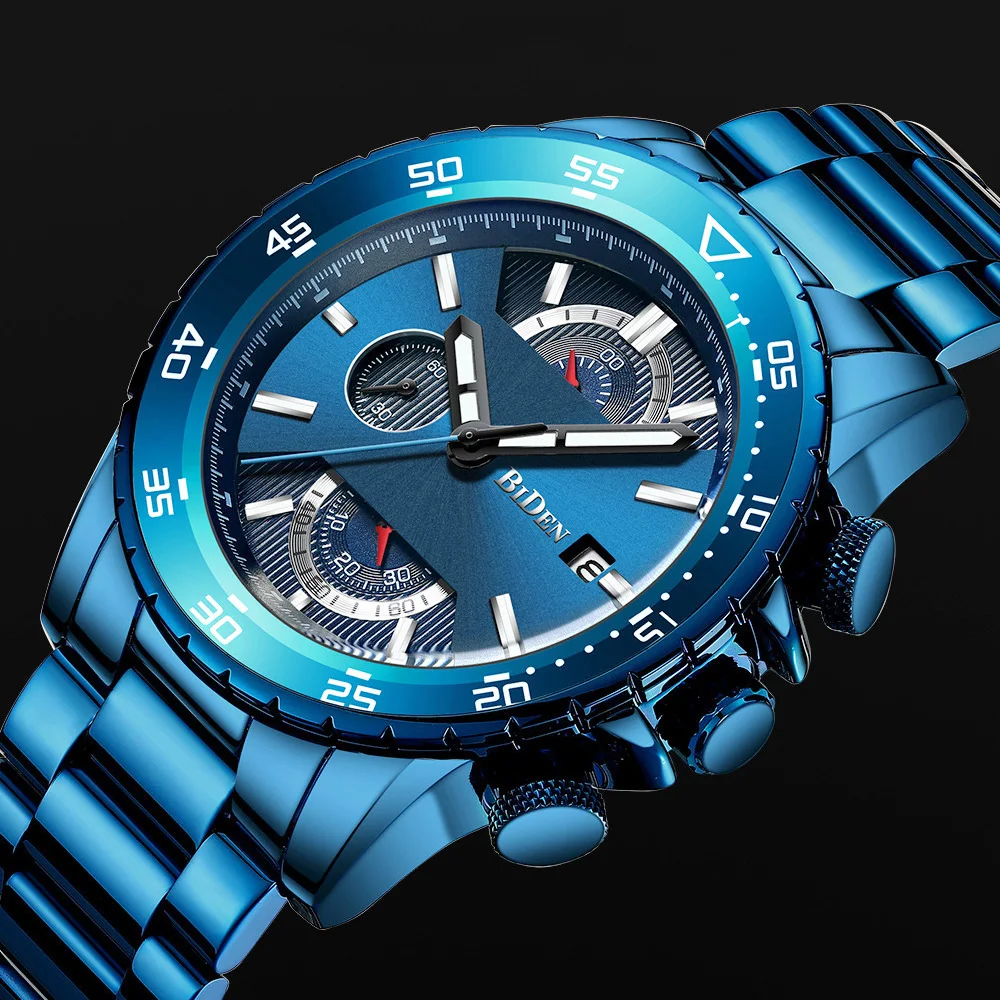 Fashion Blue Watch Men 2019 Sports Quartz Clock Mens Watches Top Brand Luxury Business Full Steel Chronograph Waterproof Watch
Fashion Blue Watch Men 2019 Sports Quartz Clock Mens Watches Top Brand Luxury Business Full Steel Chronograph Waterproof Watch