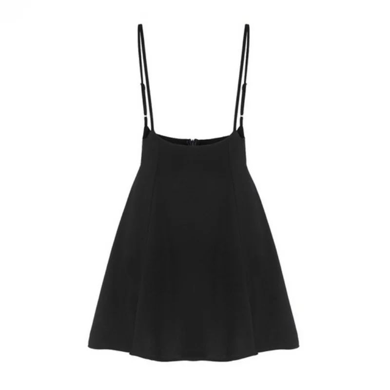 Summer Women Sleeveless Dress adjustable Sexy Strapped Black Mini Pleated Dresses Vestidos
Summer Women Sleeveless Dress adjustable Sexy Strapped Black Mini Pleated Dresses Vestidos