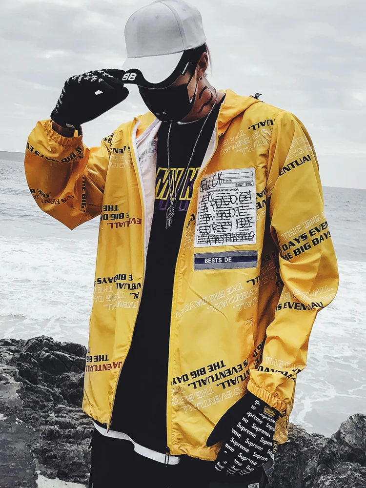 Sunscreen Streetwear Mens Jackets Coats Summer Hip Hop Bomber Anorak Jacket Punk Rave Pilot Ultra Lightweight Jacket Clothes 5J9
Sunscreen Streetwear Mens Jackets Coats Summer Hip Hop Bomber Anorak Jacket Punk Rave Pilot Ultra Lightweight Jacket Clothes 5J9